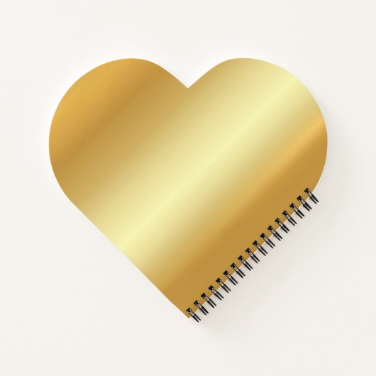 Trendy Modern Monogram Elegant Gold Sjabloon Notitieboek (Achterkant)