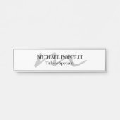 Trendy modern monogram initiaal professional deurbordje (Voorkant)