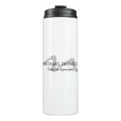 Trendy modern monogram initiaal professional thermosbeker (Voorkant)