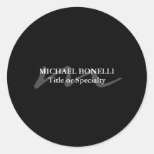 Trendy modern monogram initiaal professioneel zwar