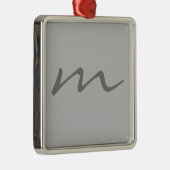 Trendy modern monogram professional metalen ornament (Rechts)
