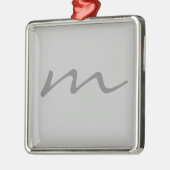 Trendy modern monogram professional metalen ornament (Links)