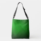 Trendy Modern Neon Green Monogram Crossbody Tas (Achterkant)