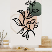 Trendy modern ontwerp poster (Keuken)