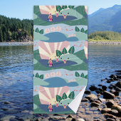 Trendy Modern Open Water Zwemmen met vrienden Badhanddoek