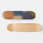 Trendy modern Oranje blauw beige patroon Persoonlijk Skateboard (Horizontaal)