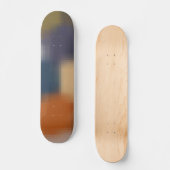 Trendy modern Oranje blauw beige patroon Persoonlijk Skateboard (Voorkant)