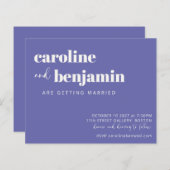 Trendy Modern Paarse budget Weddenschap (Voorkant / Achterkant)