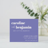 Trendy Modern Paarse budget Weddenschap (Staand voorkant)