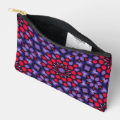 Trendy Modern Paarse Roze Abstracte Dot Art Patter Etui (Open)