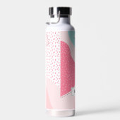 Trendy Modern Pastel Abstract gepersonaliseerd Waterfles (Rechts)