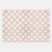 Trendy Modern Pastel Baby Beer Roze Taupe Cute Inpakpapier Vel (Voorkant 3)