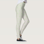 Trendy Modern Pastel Green Polka Dot Leggings (Rechts)