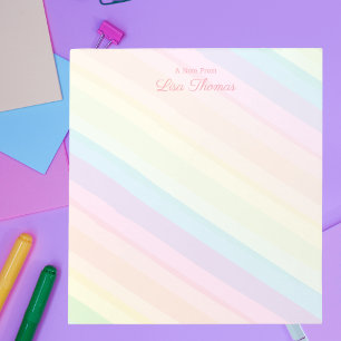 Trendy Modern Pastel Rainbow Een briefje uit Notit Notitieblok