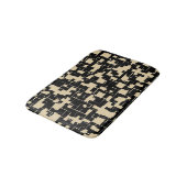 Trendy modern patroon - zwart/tan(kleur aanpasbaar badmat (Gekanteld)