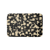Trendy Modern Pattern - Black/Tan (verwisselbaar) Badmat (Voorkant)