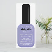 Trendy Modern Periwinkle Nail Poolse verjaardag Kaart (Staand voorkant)
