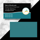 Trendy Modern Personal Fitness Coach Visitekaartje