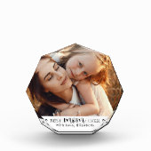 Trendy Modern Personalized  Mother’s Day Gift Fotoblokken (Voorkant)