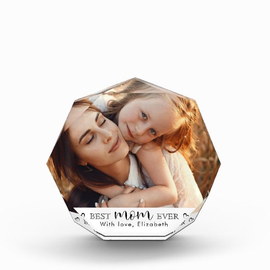 Trendy Modern Personalized  Mother’s Day Gift Fotoblokken (Voorkant)