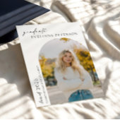 Trendy Modern Photo Graduation Invitation Kaart