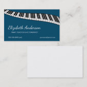 Trendy & Modern, pianoleraar & accompanist Visitekaartje (Voorkant / Achterkant)