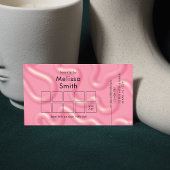 Trendy Modern Pink Abstract Beauty Spa Salon Klantenkaartje