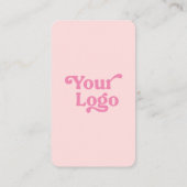 Trendy Modern Pink Logo Business Raffle Ticket (Achterkant)