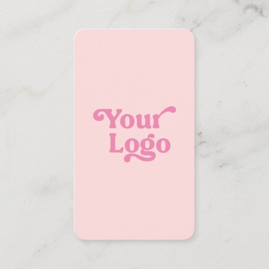 Trendy Modern Pink Logo Business Raffle Ticket (Achterkant)