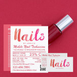 Trendy Modern Pink Nail Technicien, Nail Salon Flyer<br><div class="desc">Trendy moderne roze nageltechnicus,  Nail Salon Adverteren brochures door de Visitekaartje winkel.</div>