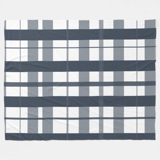 Trendy Modern plaid Fleece Deken (Voorkant (Horizontaal))