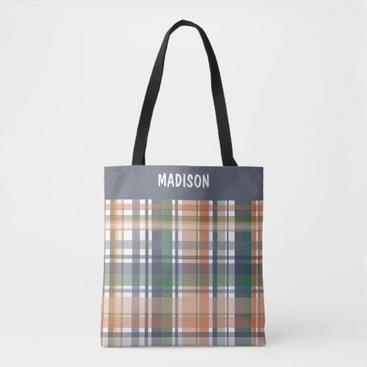 Trendy Modern plaid Tote Bag (Voorkant)