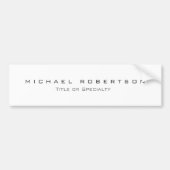 Trendy Modern Plain Minimalist Bumpersticker (Voorkant)