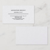 Trendy Modern Plain Simple Attractive Minimalist Visitekaartje (Voorkant / Achterkant)