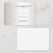 Trendy Modern Plain Simple Elegant Design Luxury Visitekaartje (Voorkant / Achterkant)