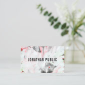 Trendy Modern Professional Abstract Art Elegant Visitekaartje (Staand voorkant)