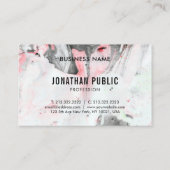 Trendy Modern Professional Abstract Art Elegant Visitekaartje (Achterkant)