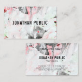 Trendy Modern Professional Abstract Art Elegant Visitekaartje (Voorkant / Achterkant)