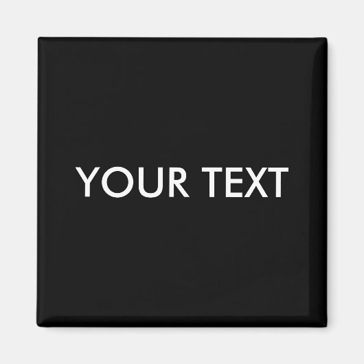 Trendy Modern Professional Custom Merk Name Black Magneet (Voorkant)