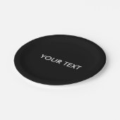 Trendy Modern Professional Custom Merk Name Black Papieren Bordje (Gekanteld)