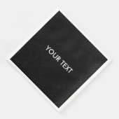 Trendy Modern Professional Custom Merk Name Black Servet (Hoek)