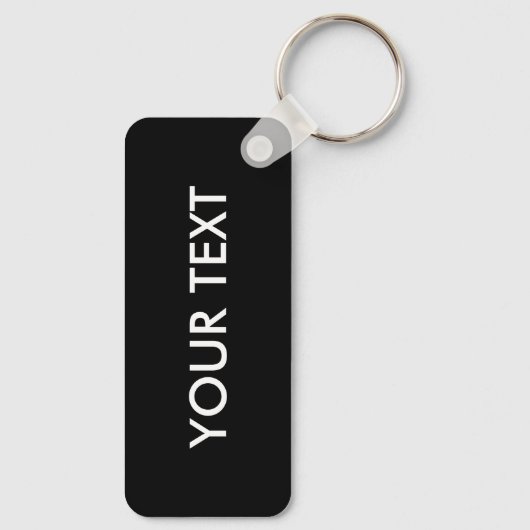 Trendy Modern Professional Custom Merk Name Black Sleutelhanger (Achterkant)