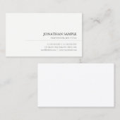 Trendy Modern Professional Elegant Clean Sjabloon Visitekaartje (Voorkant / Achterkant)