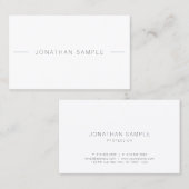 Trendy Modern Professional Elegant Clean Sjabloon Visitekaartje (Voorkant / Achterkant)