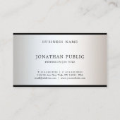 Trendy Modern Professional Elegant Glamor Plain Visitekaartje (Achterkant)