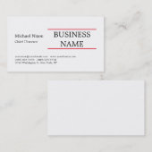 Trendy Modern Professional Elegant Minimalist Visitekaartje (Voorkant / Achterkant)