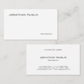 Trendy Modern Professional Elegant Smooth Cool Visitekaartje (Voorkant / Achterkant)