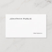 Trendy Modern Professional Elegant Smooth Cool Visitekaartje (Voorkant)