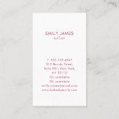 Trendy Modern Professional Nail Art Spa Salon Visitekaartje (Achterkant)