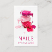 Trendy Modern Professional Nail Art Spa Salon Visitekaartje (Voorkant)